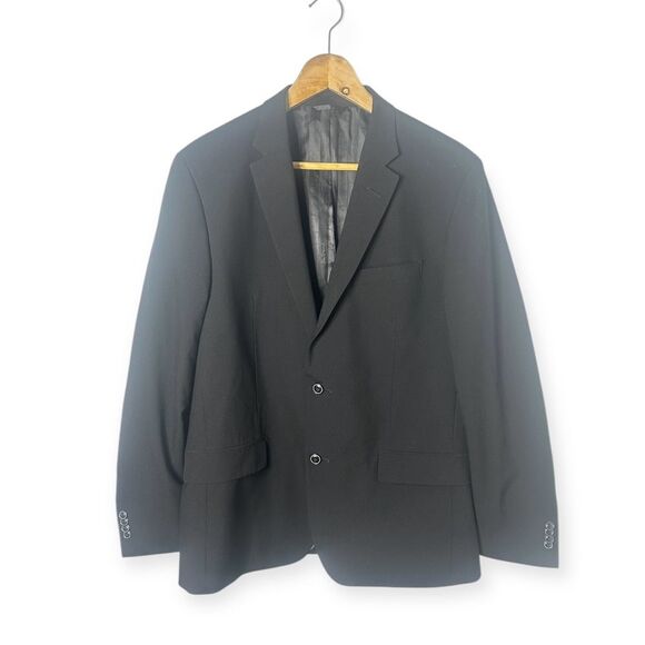 Ben Sherman Blazer Mens 42R Black Tailored Classic Fit Stretch Two-Button Jacket - Picture 1 of 6